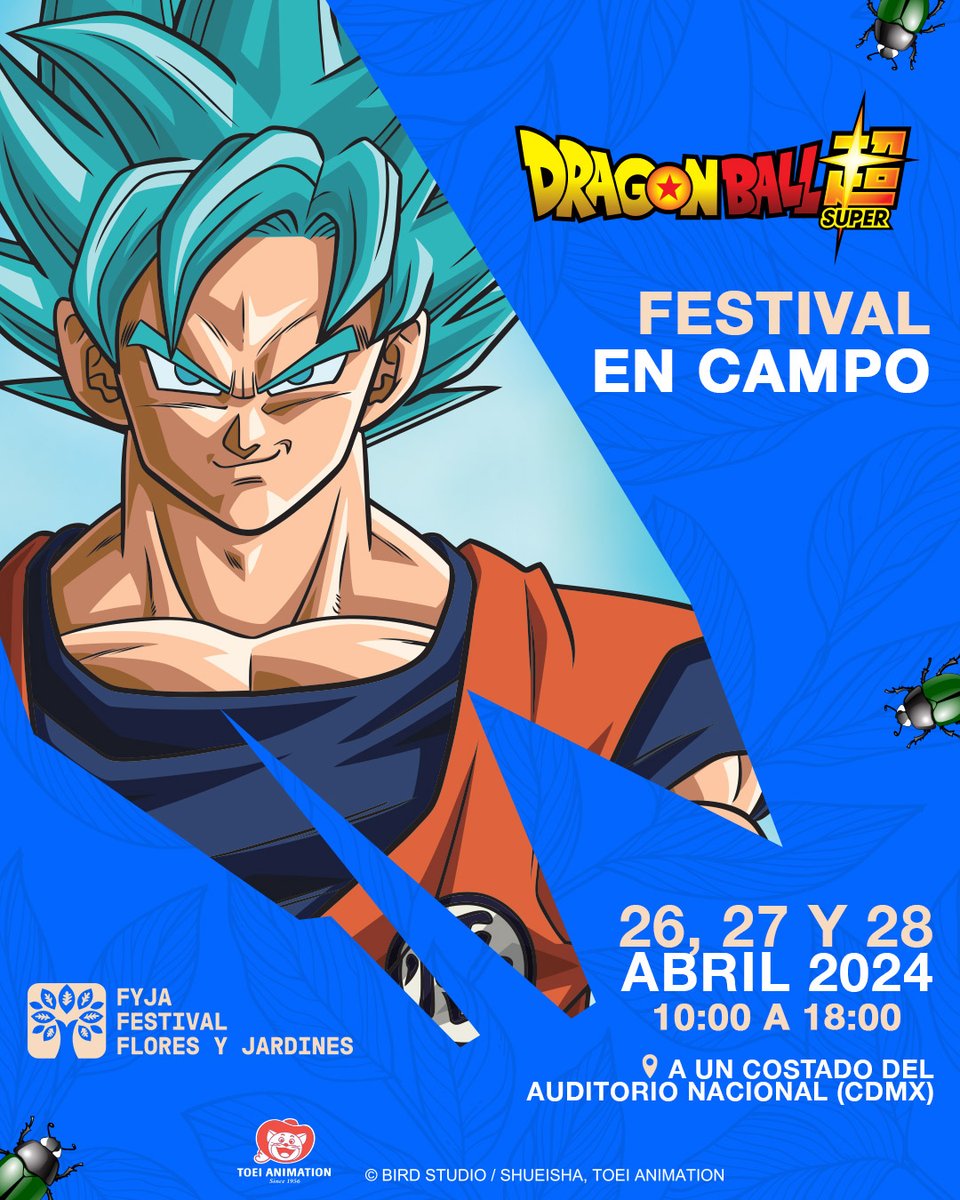 ¡Atención! 🐉🔥 ¡Prepárense para una experiencia inolvidable! En el Festival en Campo con espacio especial donde podrán tomarse épicas fotografías y convivir con la naturaleza al puro estilo de Dragon Ball Super. Más detalles en @FYJAMX #FYJA2024 #FestivalEnCampo #DragonBallSuper