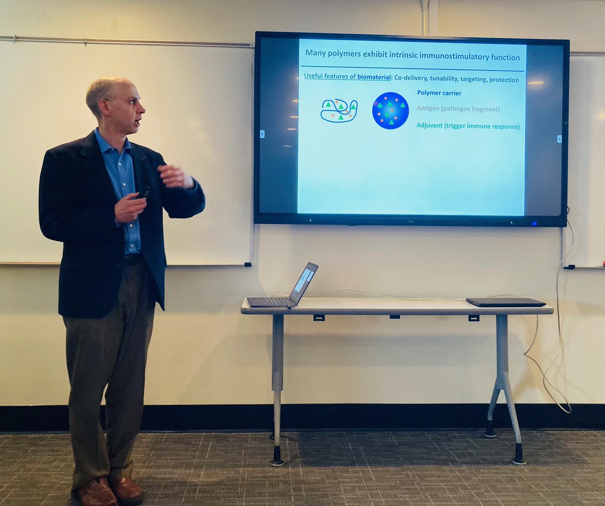 gakaur's tweet photo. Prof. @JewellBioE presented a fascinating talk on "Harnessing biomaterials to study and direct immune function" at the Department of Chemistry, @HowardU. He held a captivating scientific discussion that engaged students, staff, and faculty alike.  Thank you, Prof. @JewellBioE! https://t.co/4eWbMEhlBD