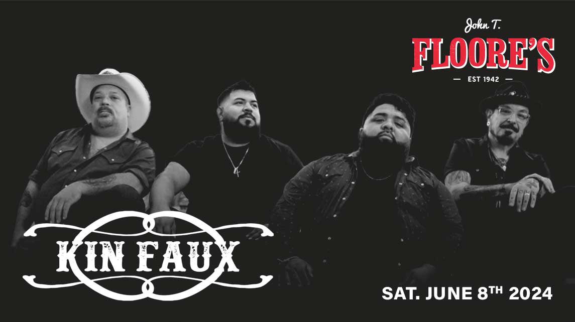 Concert Announcement! Saturday, June 8th! @KinFaux returns to @Floores ! Tickets go on sale Friday at noon right here: bit.ly/49EP0iu
