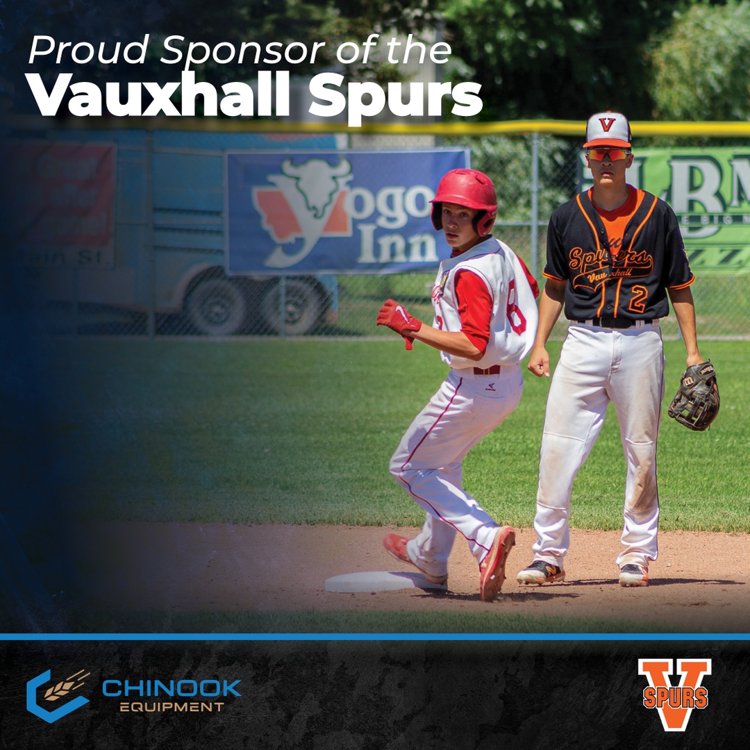 We take great pride in supporting the communities where we operate! Wishing the Vauxhall Spurs the best of luck in the 2024 season!

chinookequipment.ca.