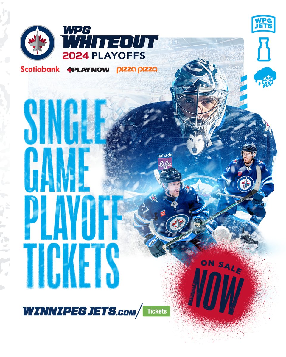 ❄️ PLAYOFF TICKETS ON SALE ❄️ Get your round one tickets before they're gone ▶️ wpgjets.co/43YbIAO