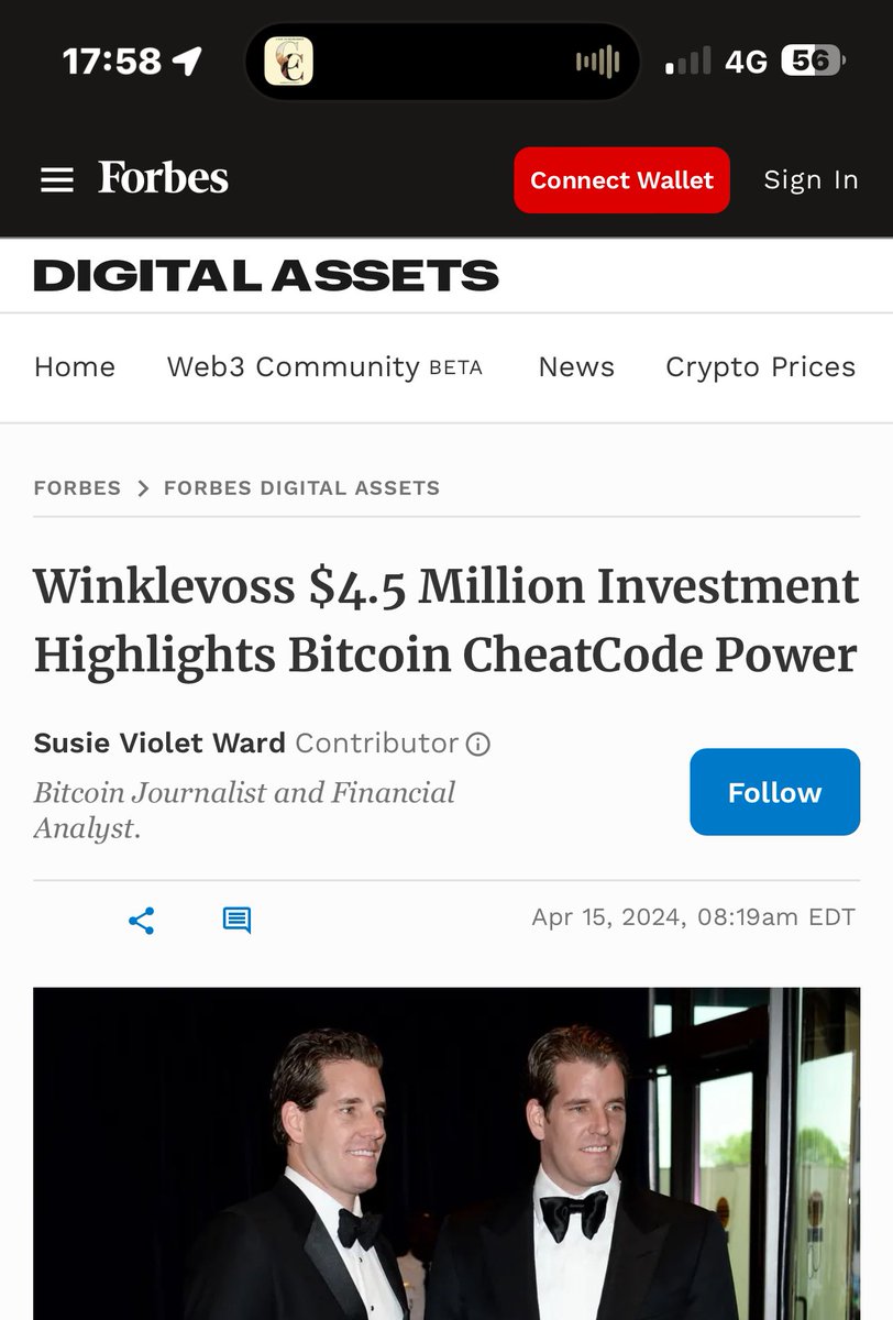 Now that’s a headline Forbes

Nice work @DecentraSuze.

#CheatCode