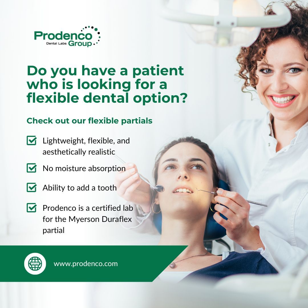 Check out our flexible partials >> buff.ly/41mUYRj

Reach out to any of our three locations and we would love to chat to see if flexible partials are a good fit for your dental office >> buff.ly/3KTtnSd

#generaldentistry #dentalcare #dentistry #dental