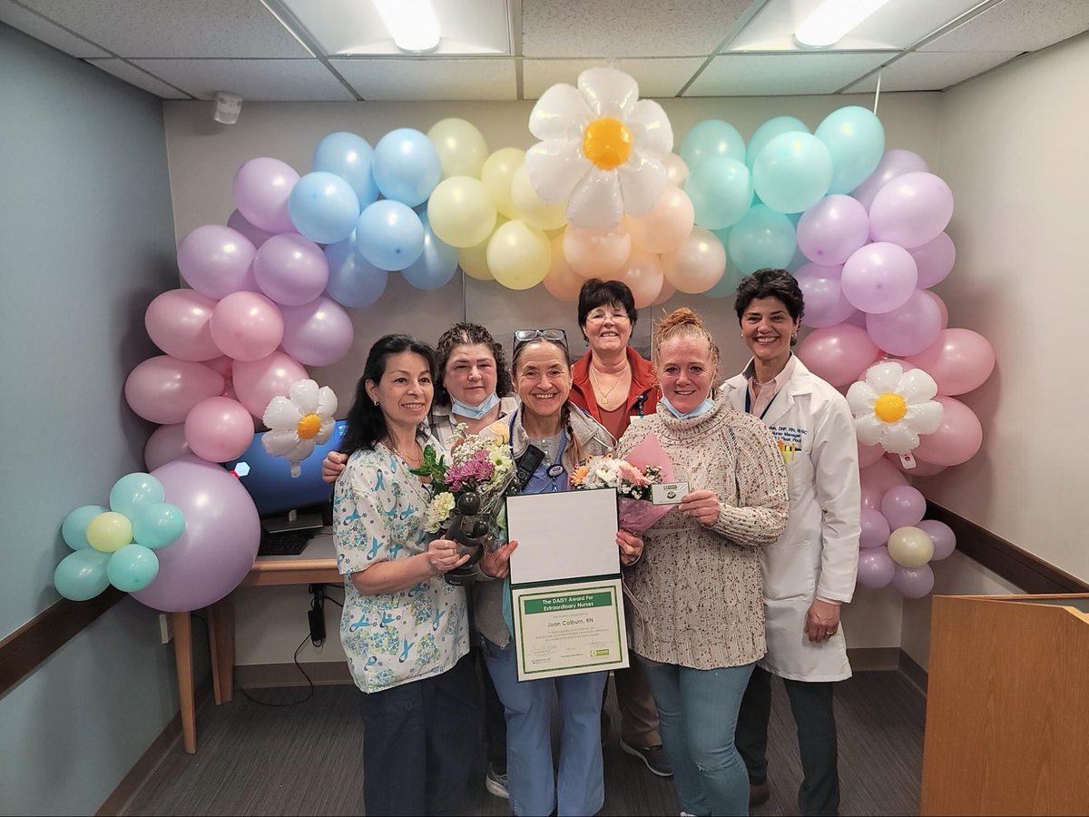 Joan Colburn, RN at CHA Everett Hospital’s West 3 ward, has received the @Daisy4Nurses Award! She was nominated by two colleagues who said, 'She is a good team member that you can always count on in any situation.' Thank you, Joan, for your dedication to your patients!