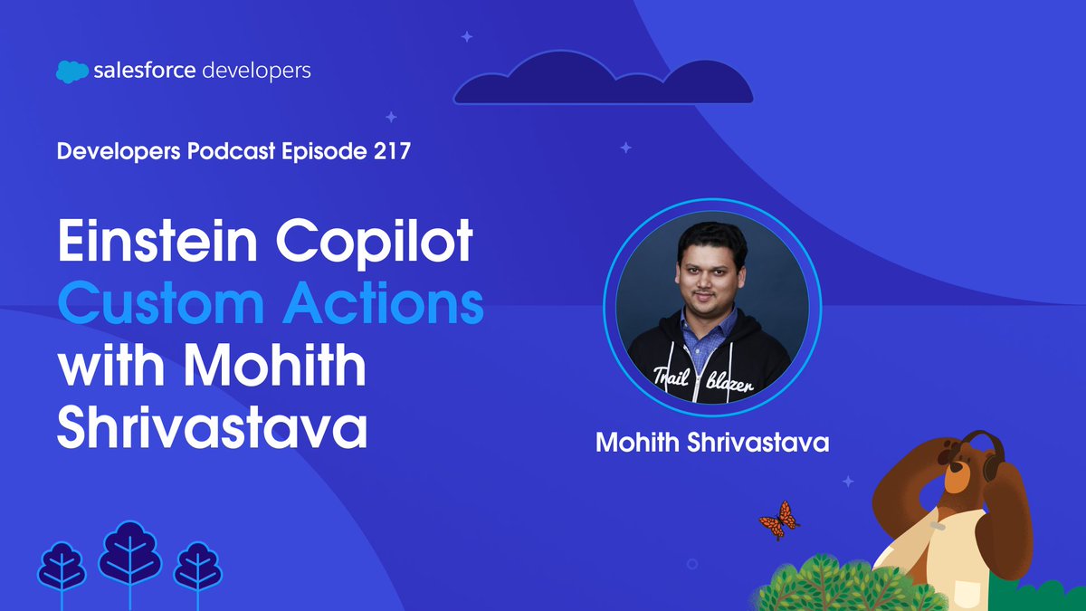 Discover the power of a conversational #AI that grasps your organization’s specific needs. 💪 Listen in as @msrivastav13 covers everything you need to know about Einstein Copilot Custom Actions in the latest #SalesforceDevs podcast episode: 🎧 sforce.co/3W4YoJb