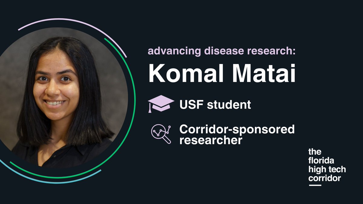 For #ParkinsonsAwarenessMonth, meet Komal Matai, a Ph.D. candidate at USF, who's advancing disease research through the Corridor's Matching Grant Research Program. 🎓💡 

Learn more about The Corridor’s MGRP and its impact:  floridahightech.com/innovation-inv….