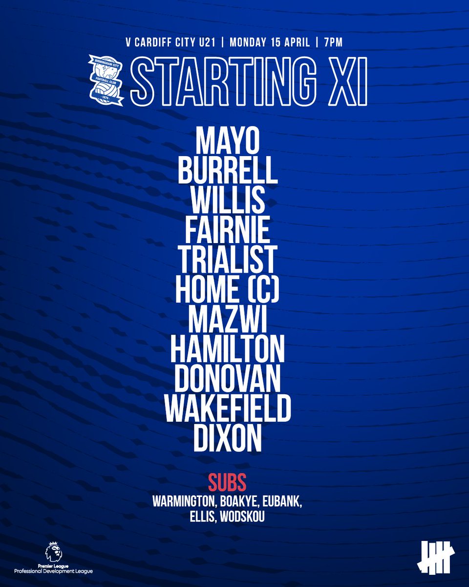 🔵 TEAM NEWS! 🔷 Will Burrell comes into the defence. 🔷 Multiple Under-18s in the squad. 🔷 A chance to go top of the PDL!