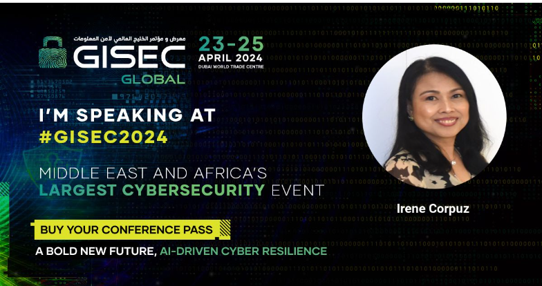 IreCorpuz's tweet photo. I'm excited to speak at GISEC Global, Middle East and Africa's Largest Cybersecurity event.

Get 25% discount when you register for a Conference pass or Workshop pass.
USE CODE: SPEAKER25 | Choose your pass here: https://t.co/2lnxpUYOQN

#GISECGLOBAL #cybersecurity #infosec https://t.co/ZKBFbo8tBQ