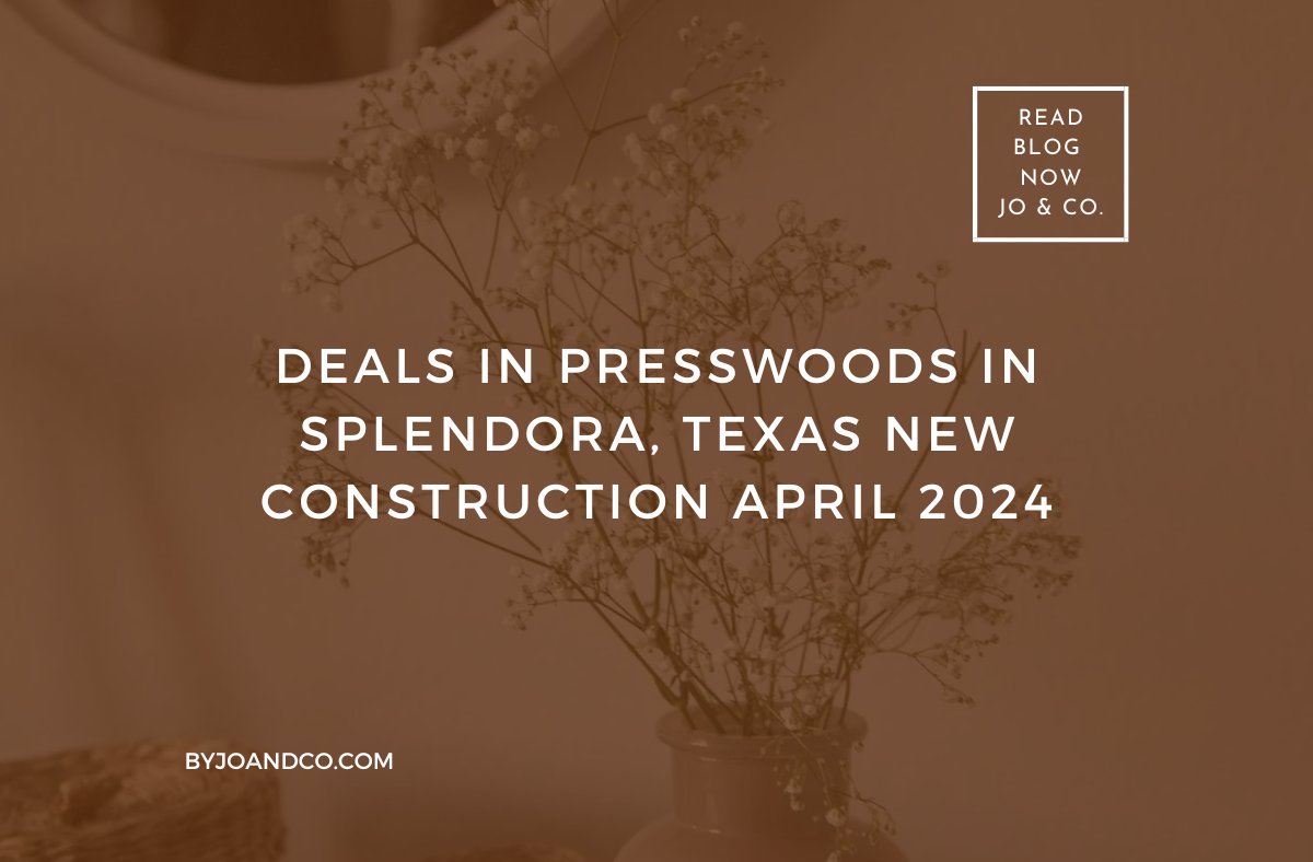Hi friends! 👋 Ready to discover the latest deals in Presswoods, Splendora, TX?🏡

Our April 2024 update features new constructions and exclusive offers. Dive in and find your dream home today!🎉

Learn more!🔗 byjoandco.com/2024/04/03/dea…

#RealEstateDeals #DRHortonHomes #SplendoraTX