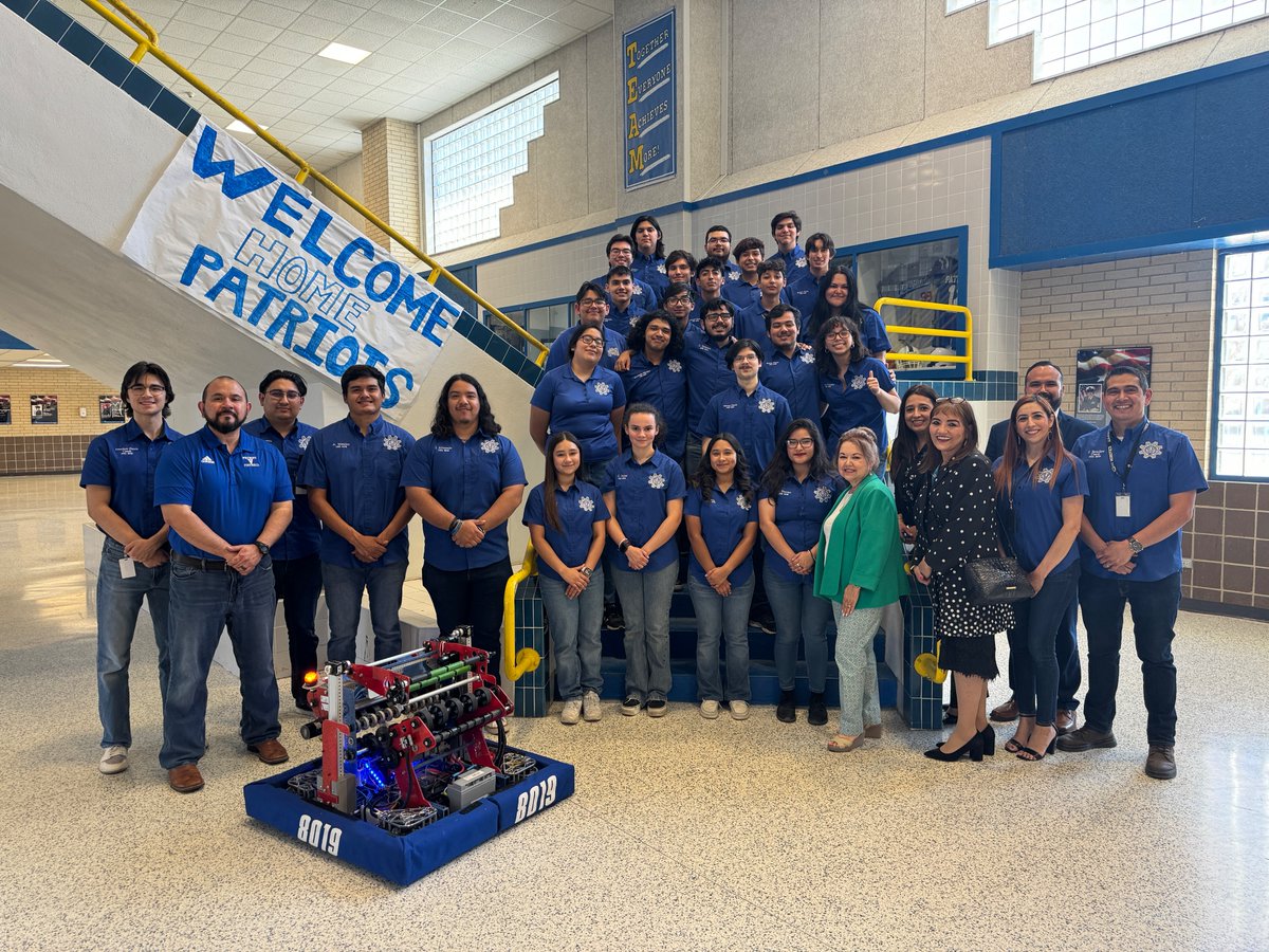 🏆 Our Veterans Memorial High School FIRST Robotics Competition team has done it again! They've secured their spot at the 2024 FIRST World Championships! 🚀 Read more here: mcisd.net/apps/news/arti…