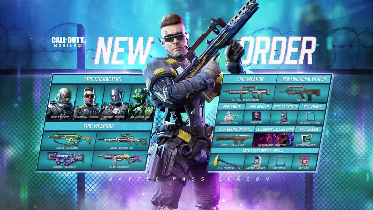 Season 1: New Order Battle Pass will be added to the BP Vault next season 👀