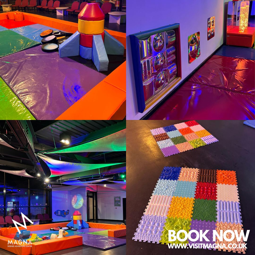 UNDER 5's STEM SOFT PLAY! 🏰 An Under 5's Sensory Paradise! Included in your entry ticket price, drop in during your visit to Magna Science Adventure Centre! *Please check opening times before travelling - visitmagna.co.uk/opening-times/ Book Now: visitmagna.digitickets.co.uk/tickets #STEM