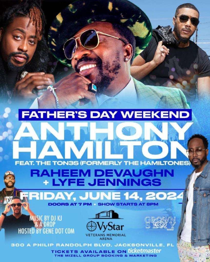 V101.5 wants you and a friend to see Anthony Hamilton June 14th at Vystar Veterans Memorial Arena! Listen to V101.5 on our FREE iheartRADIO app, click the red microphone button and leave us a talkback message for your chance to win a pair of tickets.