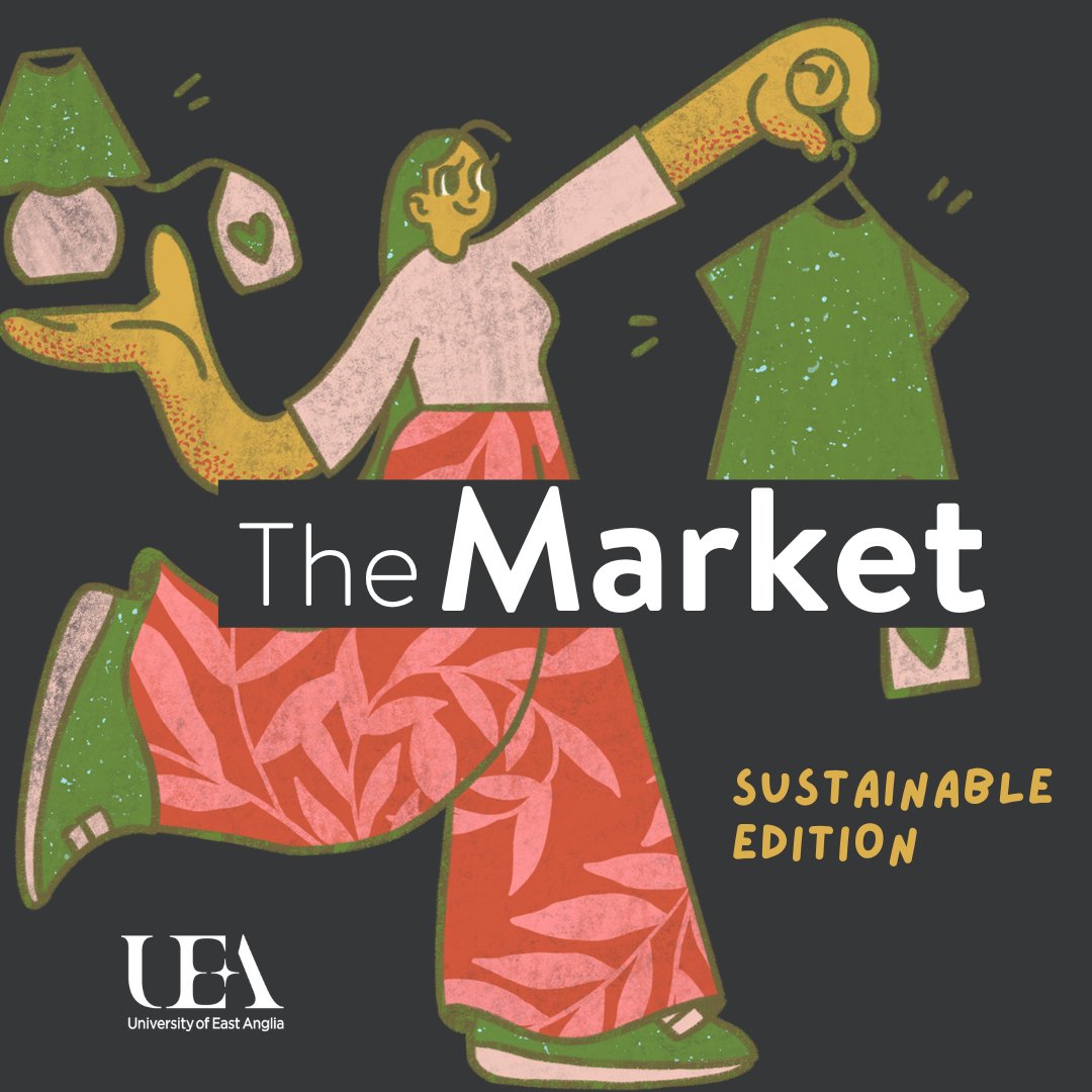UEAgreenfilms's tweet photo. We will be at the UEA Sustainability Market on 25 April, 11am - 4pm!

Come talk to us &amp; find out more about our range of 2024 festival events

🎬 Films
👚Fashion &amp; craft workshops
🎙️Talks with climate justice &amp; sustainability advocates 
🛕Iconic Norwich venues

@FTM_UEA @sts_uea https://t.co/2EGbTijAt2