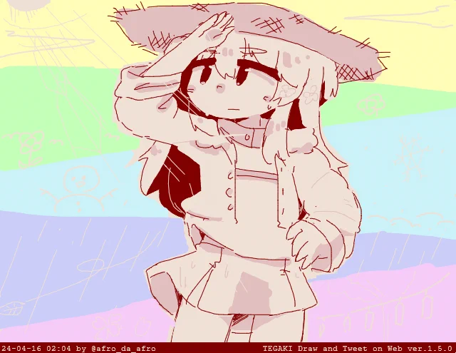 季節の変わり目な2時じゃん?? #tegaki_dt 