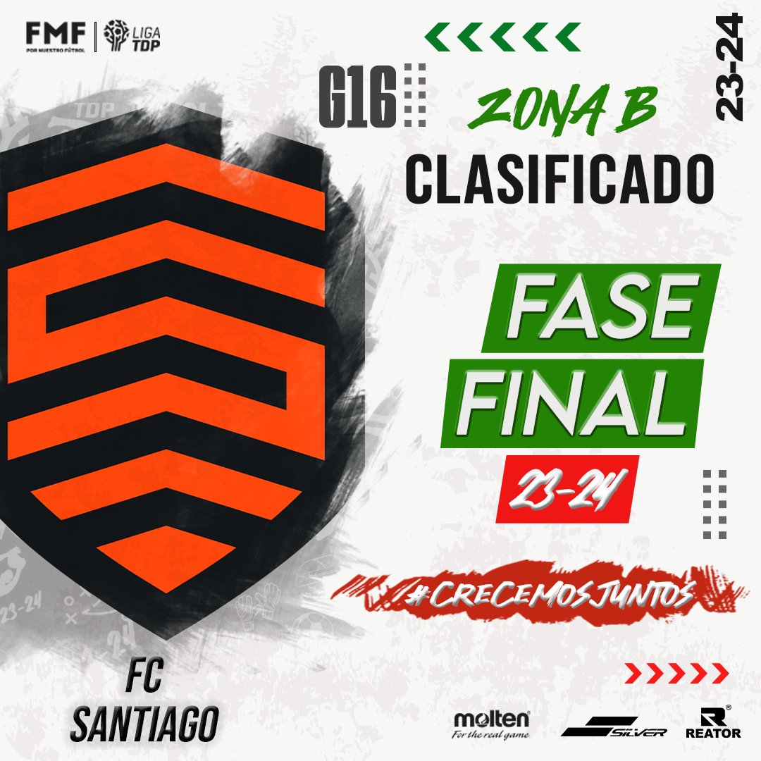 ¡CON EL PUESTO #22! 🫨🤯 Llega @santiagofcmx, a la Fase Final de la Zona B.... ¿Listos para la fiesta, Chaguiza? 🤯 #LigaTDP #CrecemosJuntos #FMF