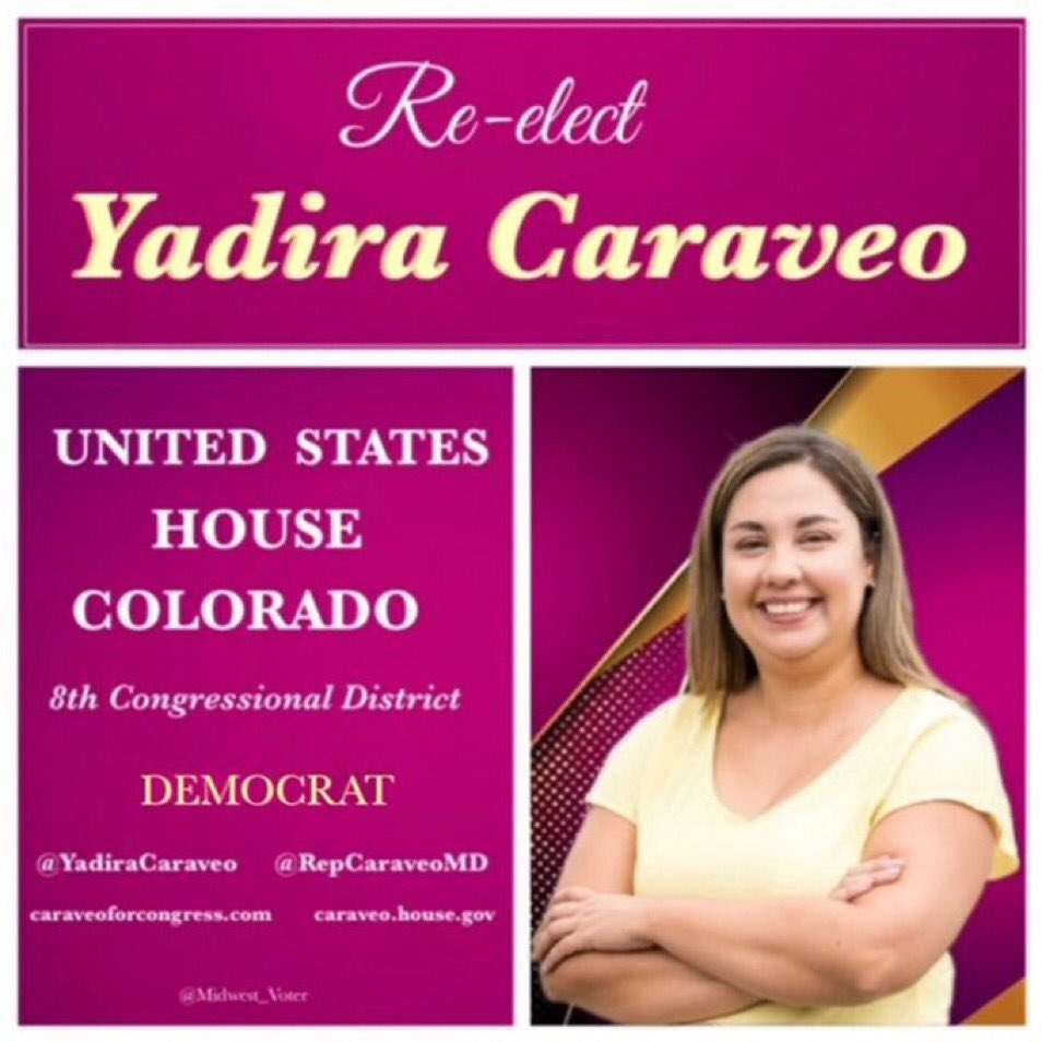 #DemVoice1 #DemsUnited Colorado Dems named Yadira Caraveo “Democrat of the Year”. Serving in the State Legislature, Yadira expanded funding for preschool, worked to make sure Coloradans had access to paid Family and Sick Leave, protected renters from eviction during COVID, and…
