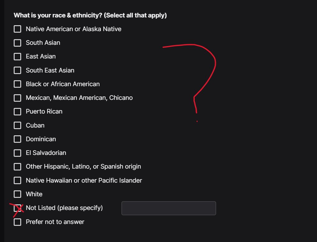 I really don't wanna be that dude but @Twitch it's been 15 days into Arab-Heritage month, which also landed on Ramadan, and you have been Silent. During the worst time for Arabs Globally and you're Silent You don't have arabs/Middle Eastern listed on your ethnicity forms?!