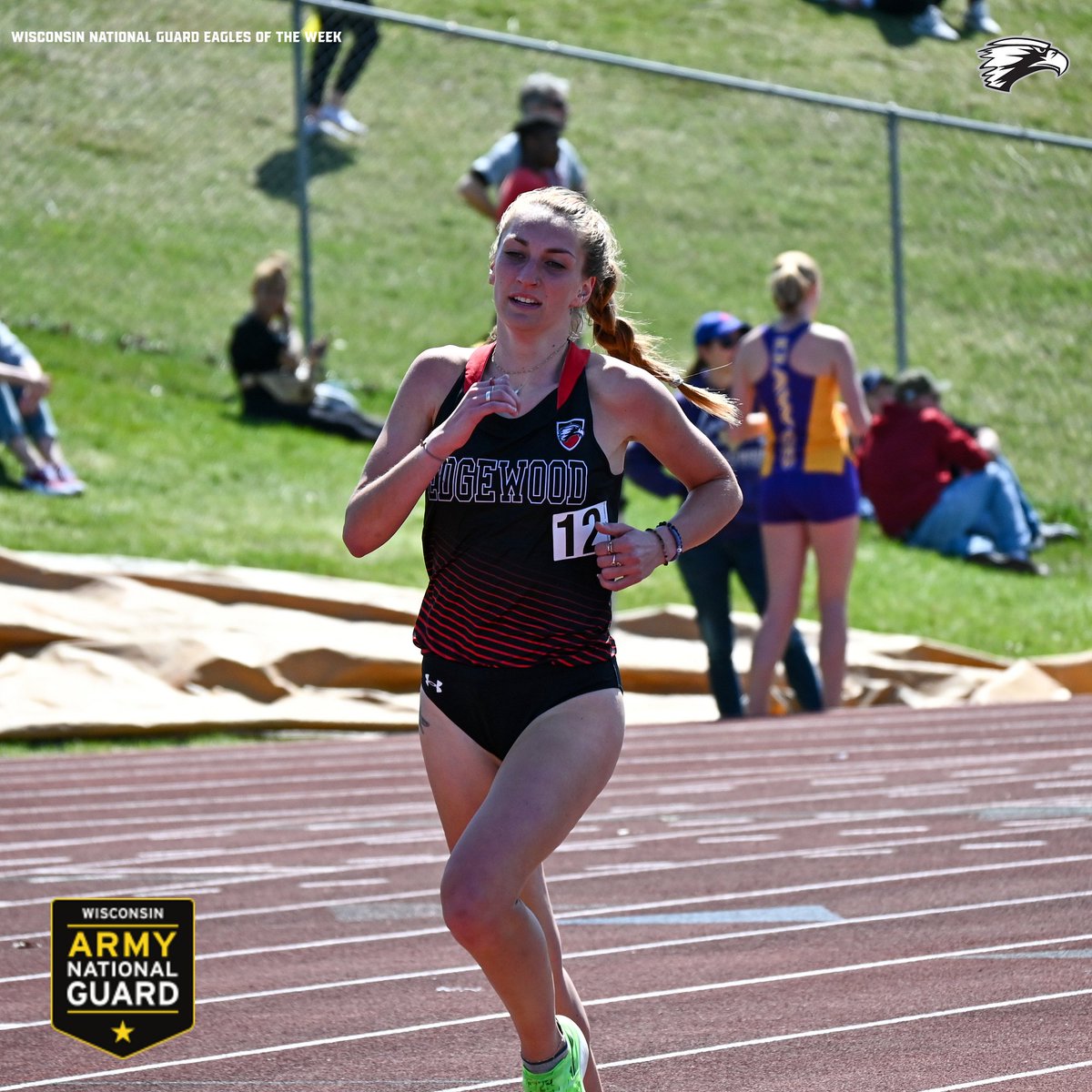 edgewoodeagles's tweet photo. Wisconsin National Guard @EwoodXCTF Student-Athletes of the Week: @ally_verbs &amp; Paul Carty

🦅Verbauwhede set the school record in the 5,000-meter run on Friday night at UW-Platteville. Also finished 3rd in the 1,500
🦅Carty finished third in the 5,000-meter run on Saturday https://t.co/BvtBQ5s76c