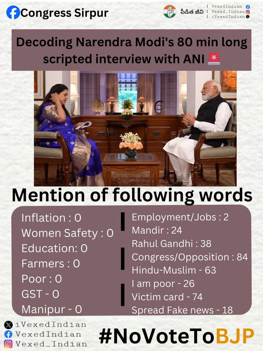 iVexedIndian's tweet photo. The priorities of #NarendraModi are clear, only propaganda & paid PR.
#DhruvRathee must make a video on this propaganda & destroy him 🔥
#PMModi #SmitaPrakash #LokSabhaElection2024
#Vote4Hand #VoteForCongress
#SaveIndiaFromBJP #SaveConstitution
#NoVoteToBJP #ModiFailedIndia https://t.co/6uj4lI9T0D