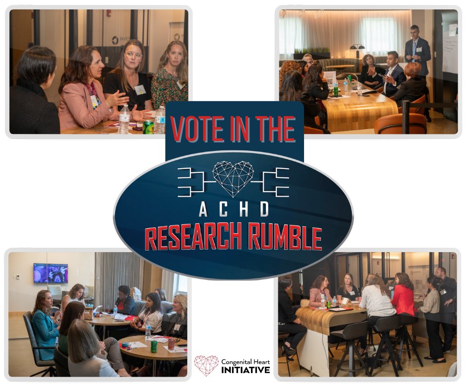 Have you voted yet in the ACHD Research Rumble? Help us identify the project ideas that you consider most crucial to improving life with CHD! Vote now: allourideas.org/ACHD-CHI-study…