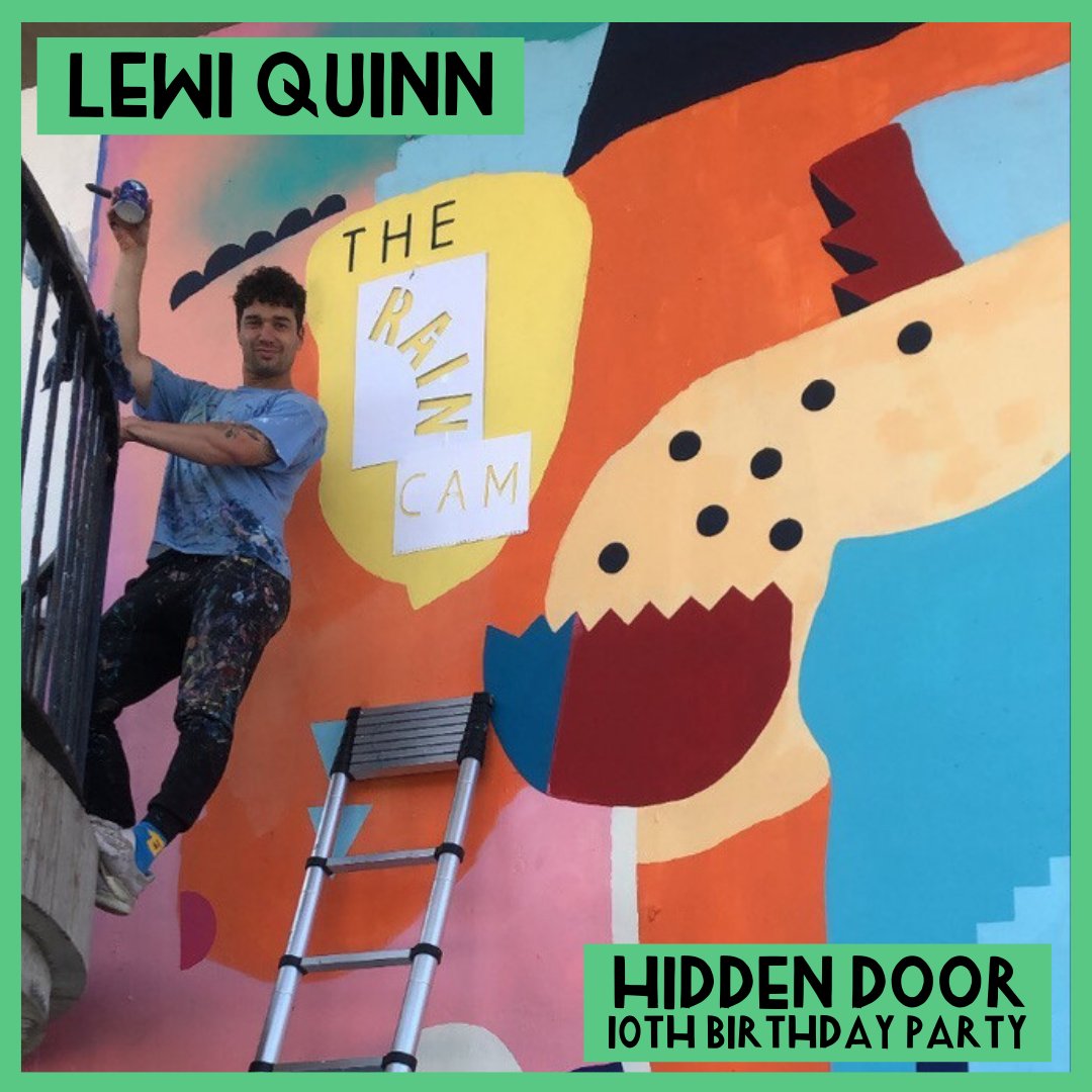 For the #HiddenDoor birthday party next month we've commissioned mural artist Lewi Quinn AKA BOIIING to bring his colourful skills to our #Basement3 venue and pop-up bar. We can't wait to see what he comes up with! 🎨❤️ Tickets: hiddendoorarts.org/hidden-door-bi…