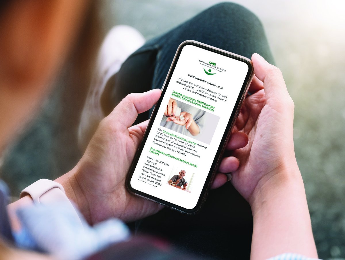 Want to stay up to date on #diabetesresearch and what's happening around the UCDC? Be sure to subscribe to our newsletter! 🖊️uab.edu/medicine/diabe…