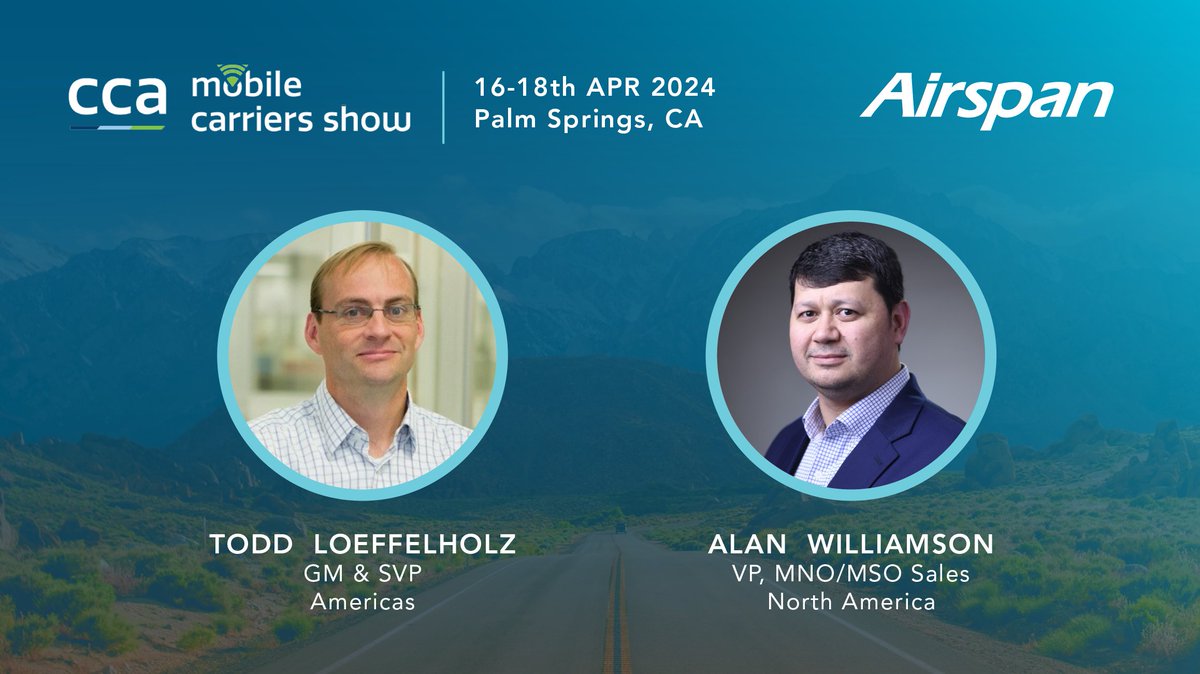 En route to Palm Springs, CA for the @CCAmobile Mobile Carrier Show! Don't miss the opportunity to visit Airspan Networks and delve into our cutting-edge #5G solutions with our team. See you there! 📍 Director Room 4 #CCA2024 #MCS2024
