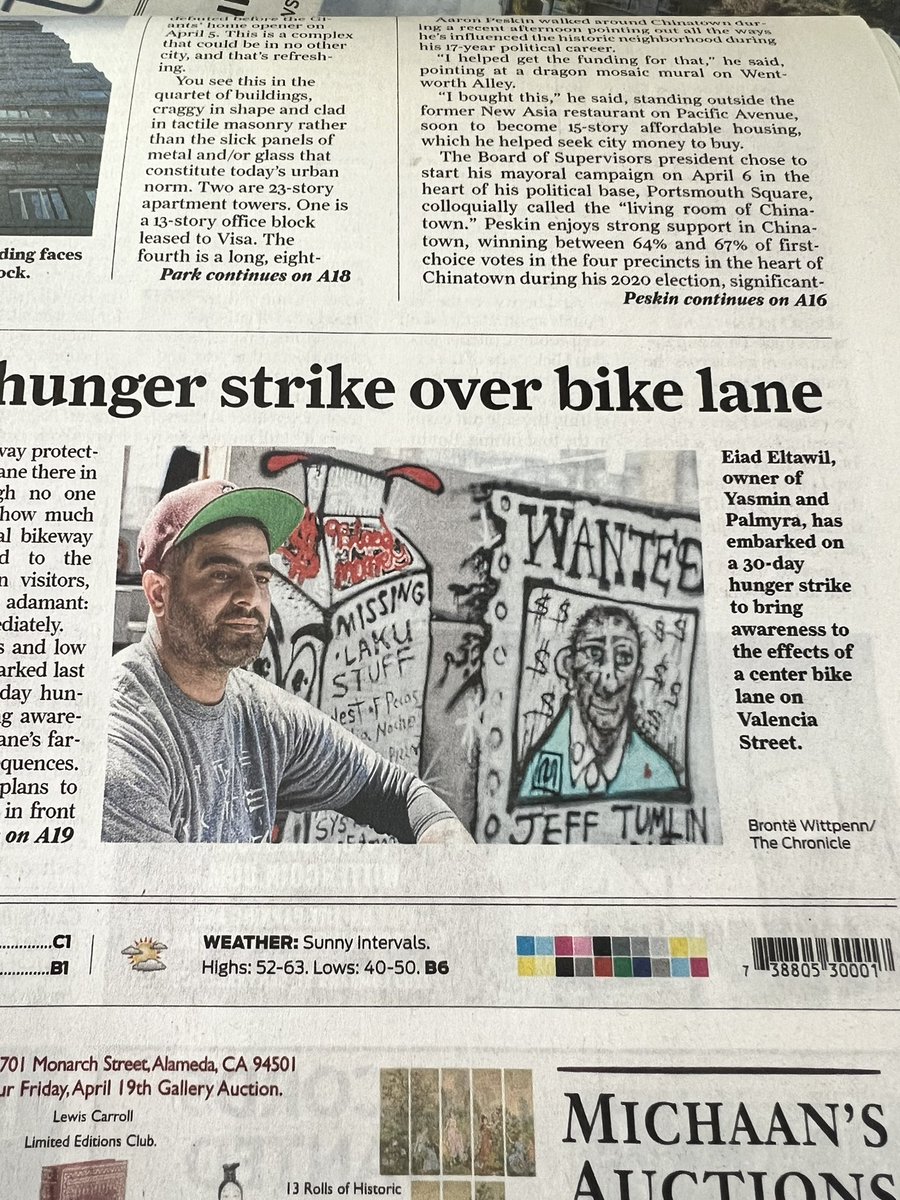 On Tuesday, @sfchronicle ran a story featuring an antisemitic drawing of SFMTA Director Jeffrey Tumlin, who is Jewish. Thank you @sfchronicle for clarifying your position and retracting the antisemitic imagery.