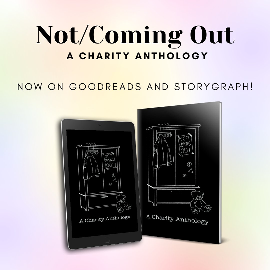 Not/Coming Out is now on both Goodreads and Storygraph! Go add us to your reading lists and check out the early reviews.