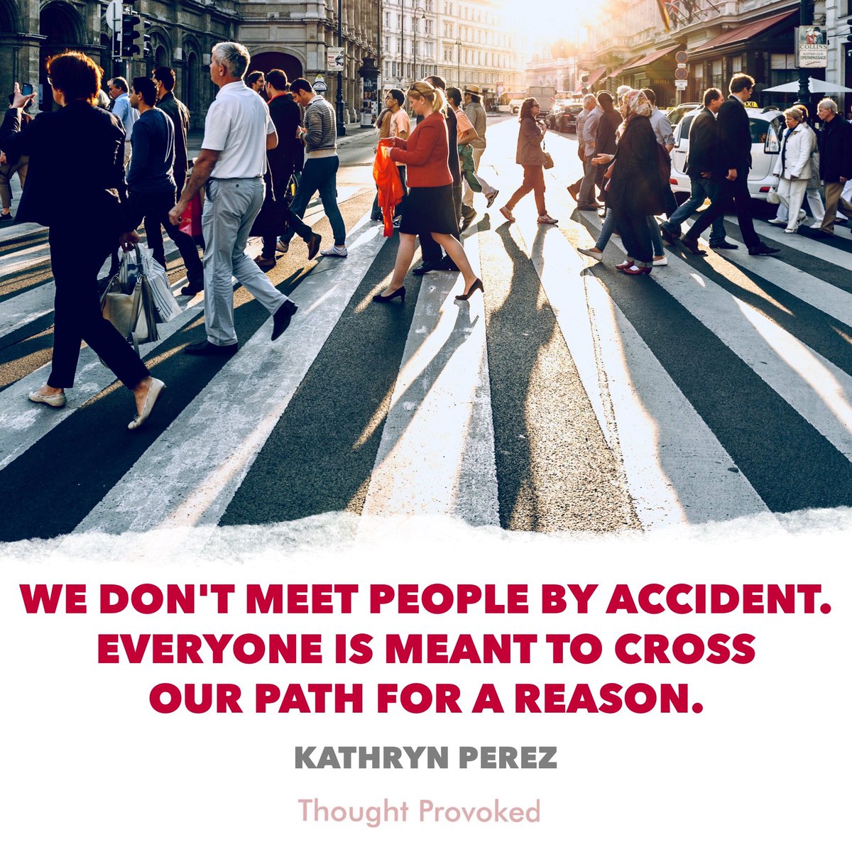 Everyone is meant to cross our path for a reason. #quote #IQRTG