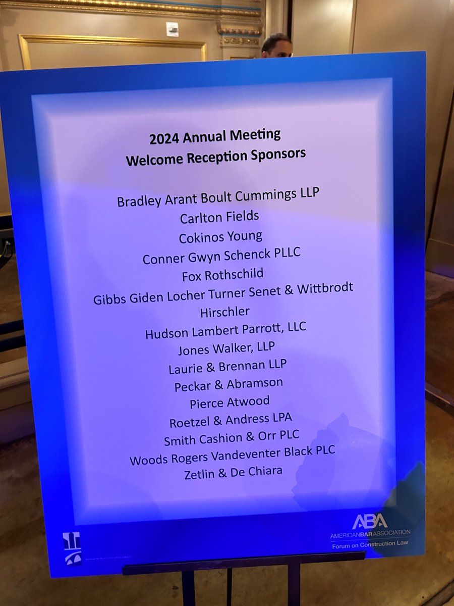 P&A’s Jennifer Harris, Mike Branca, and Jerry Brodsky had a fantastic time attending the @ABAesq Forum on Construction Law 2024 Annual Meeting in New Orleans! P&A proudly served as a sponsor of the event. #construction #constructionlaw #PeckarAbramson