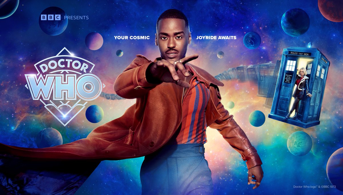 🚨 BREAKING - New #DoctorWho Banner Artwork featuring Ncuti Gatwa & Millie Gibson! 'Your cosmic joyride awaits' 🔷 BBC iPlayer 11th of May 🔥 Disney+ 10th May