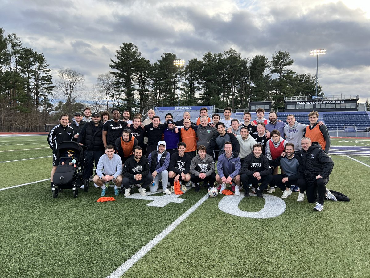 Great to see close 50 alumni back on campus for our spring game vs. Holy Cross followed by the return of the alumni game. Looking forward to more events soon and appreciate the support. #gohill