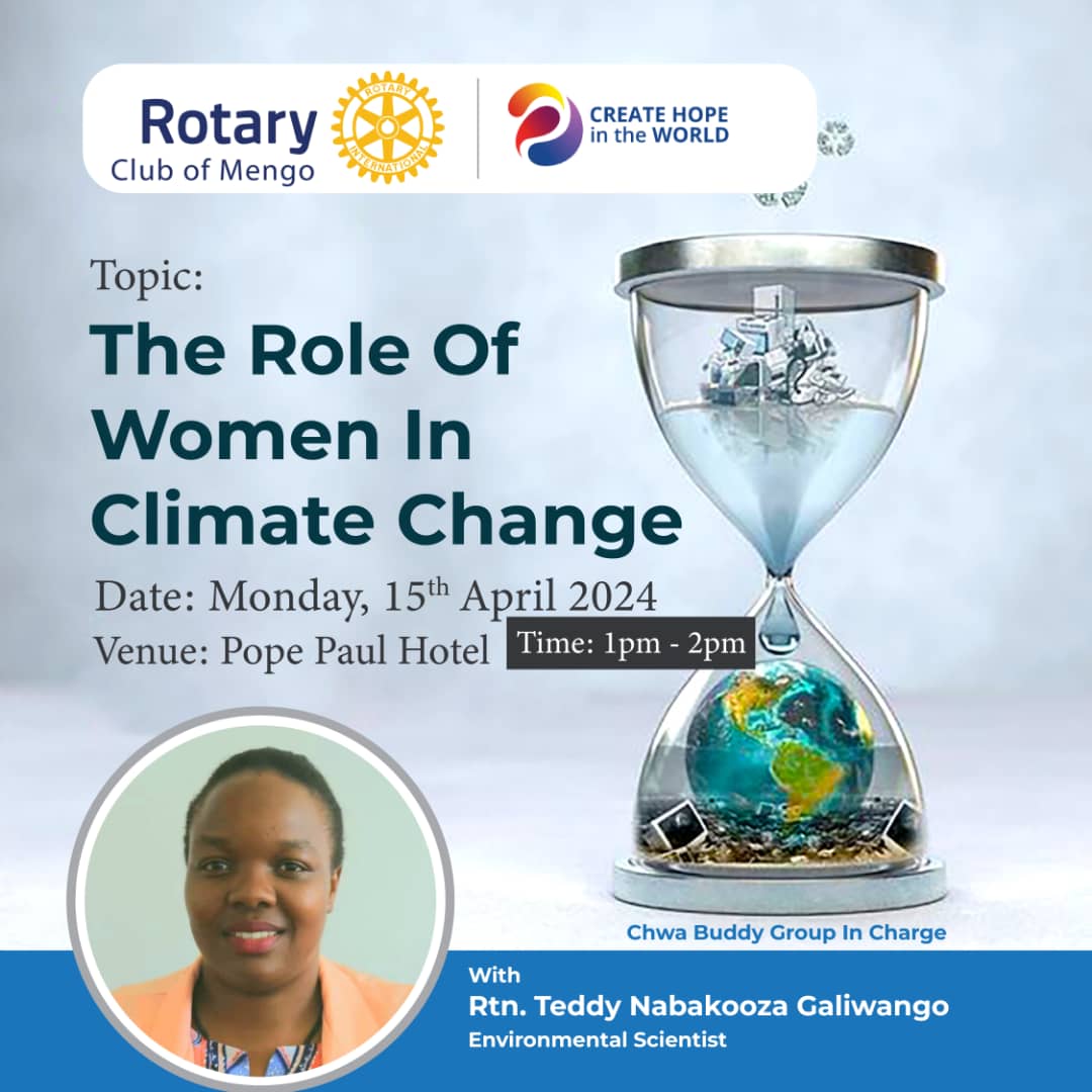 Topic: The role of women in climate change. ---