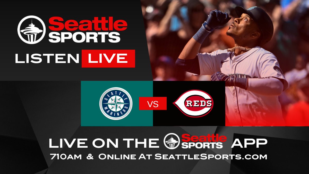 The @Mariners & @Reds conclude their series next on @SeattleSports and the Global Credit Union (@global_cu) #Mariners Radio Network. Stream live in WA, OR, ID, MT, AK & BC on the @SeattleSports App: bit.ly/710apps