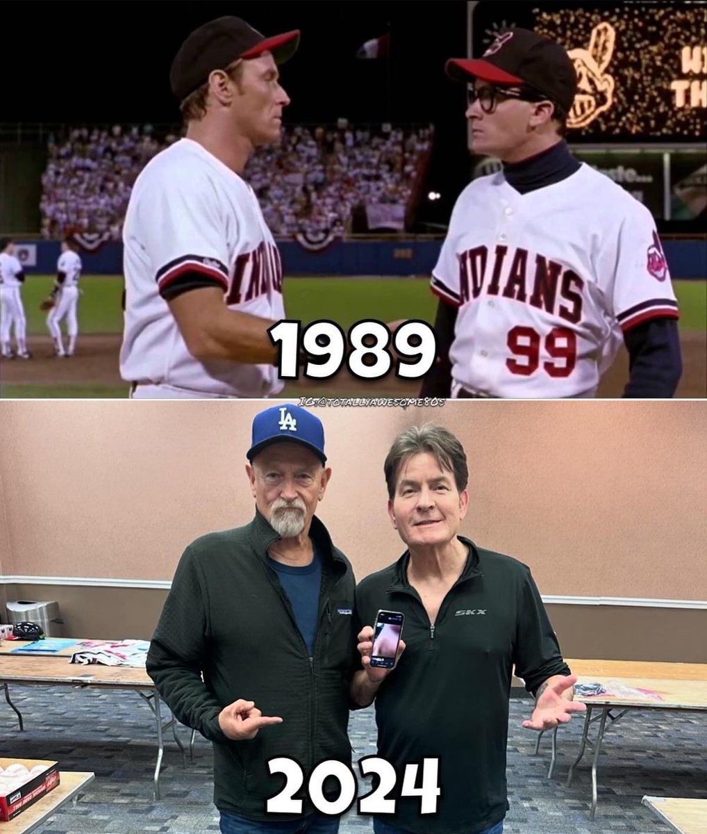 Roger Dorn and “Wild Thing” Ricky Vaughn reunited after 35 years

#majorleague #corbinbernsen #charliesheen #the80s #80s #80smovies #80scomedy #1980s #1980smovies #theeighties #eighties #eightiesmovies #movies #totallyawesome80s #comedy #baseball #clevelandindians