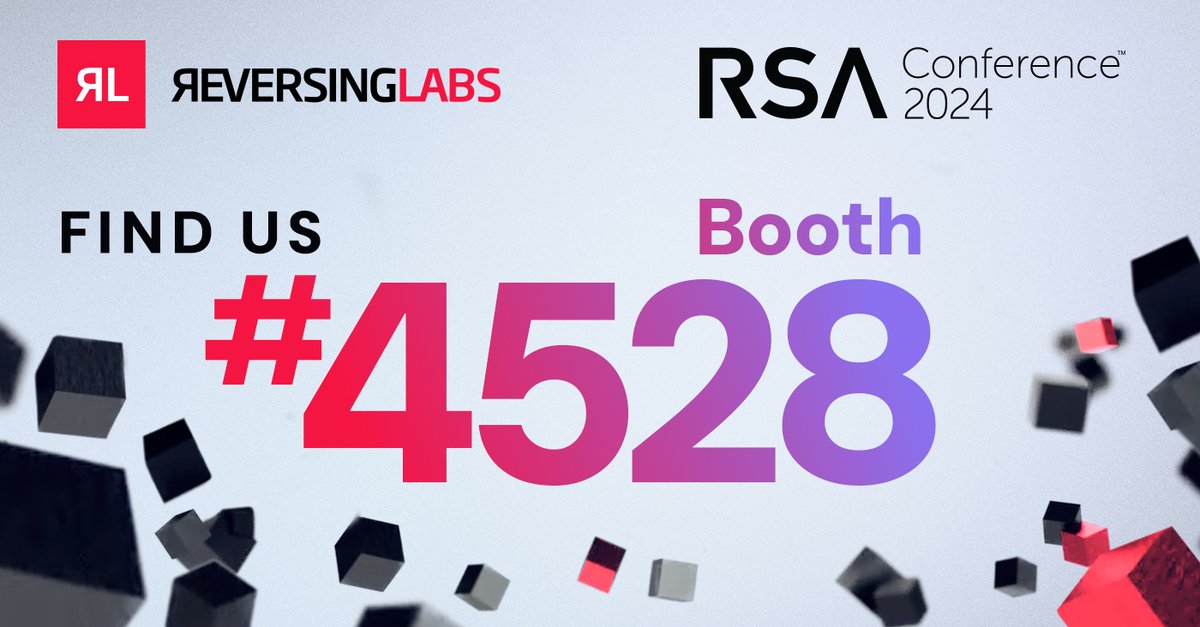 ⏳ The countdown is on: #RSAC2024 is only 3 weeks away! Swing by Booth 4528📍 to connect with the @ReversingLabs team & see what we're showcasing at this year's @RSAConference: bit.ly/3xs6jG3