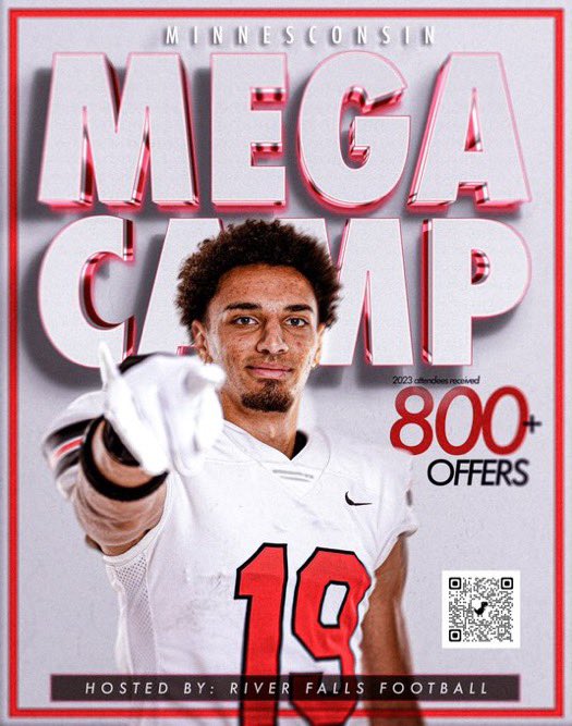 Thank you @CoachWigsRF and @UWRFFootball for the invite to the mega camp this June!