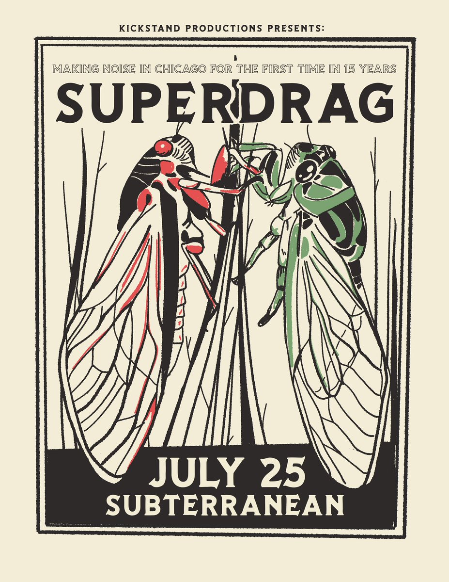 Superdrag (@superdrag_sound) on Twitter photo We're making noise in Chicago for the first time in 15 years... on THURSDAY JULY 25 at <a href="/subtchicago/">Subterranean</a> !!! Tickets on sale THIS FRIDAY APRIL 19 at 10:00 AM CST. Hope to see you there!!
wl.seetickets.us/event/superdra… We're making noise in Chicago for the first time in 15 years... on THURSDAY JULY 25 at <a href="/subtchicago/">Subterranean</a> !!! Tickets on sale THIS FRIDAY APRIL 19 at 10:00 AM CST. Hope to see you there!!
wl.seetickets.us/event/superdra…