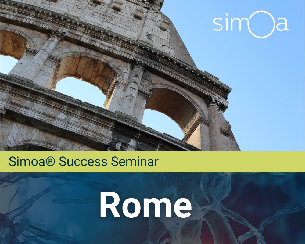 Join us for the next Simoa Roadshow Symposium in Rome 🇮🇹 Explore sessions on #Alzheimers, MS, EVs, and our proprietary Homebrew technology, all showcasing the latest in biomarker detection advancements. Register now: bit.ly/3TXdyNQ #MultipleSclerosis #Biomarkers #Rome