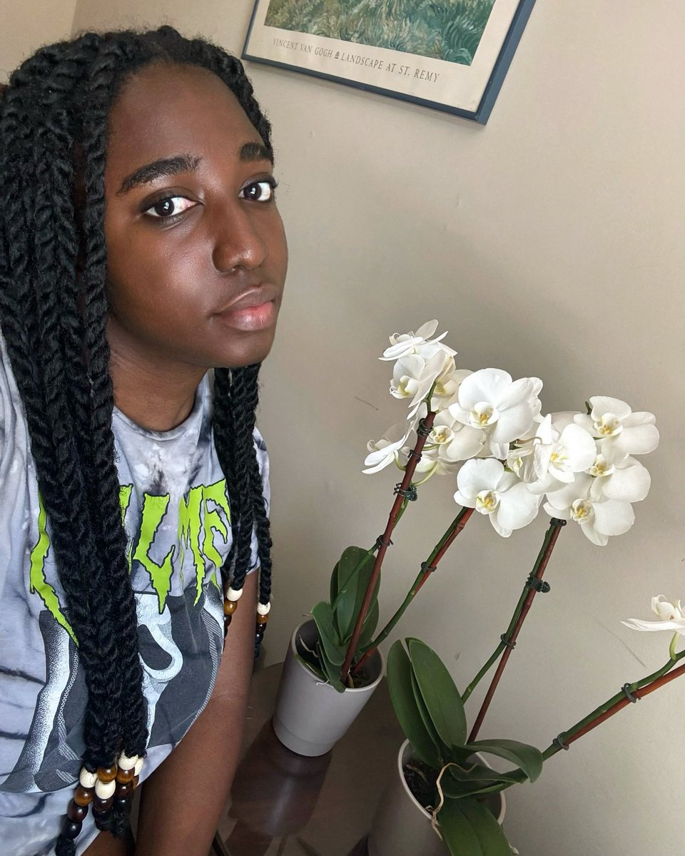 Me and my orchids, Chidi and Orieji. 💚