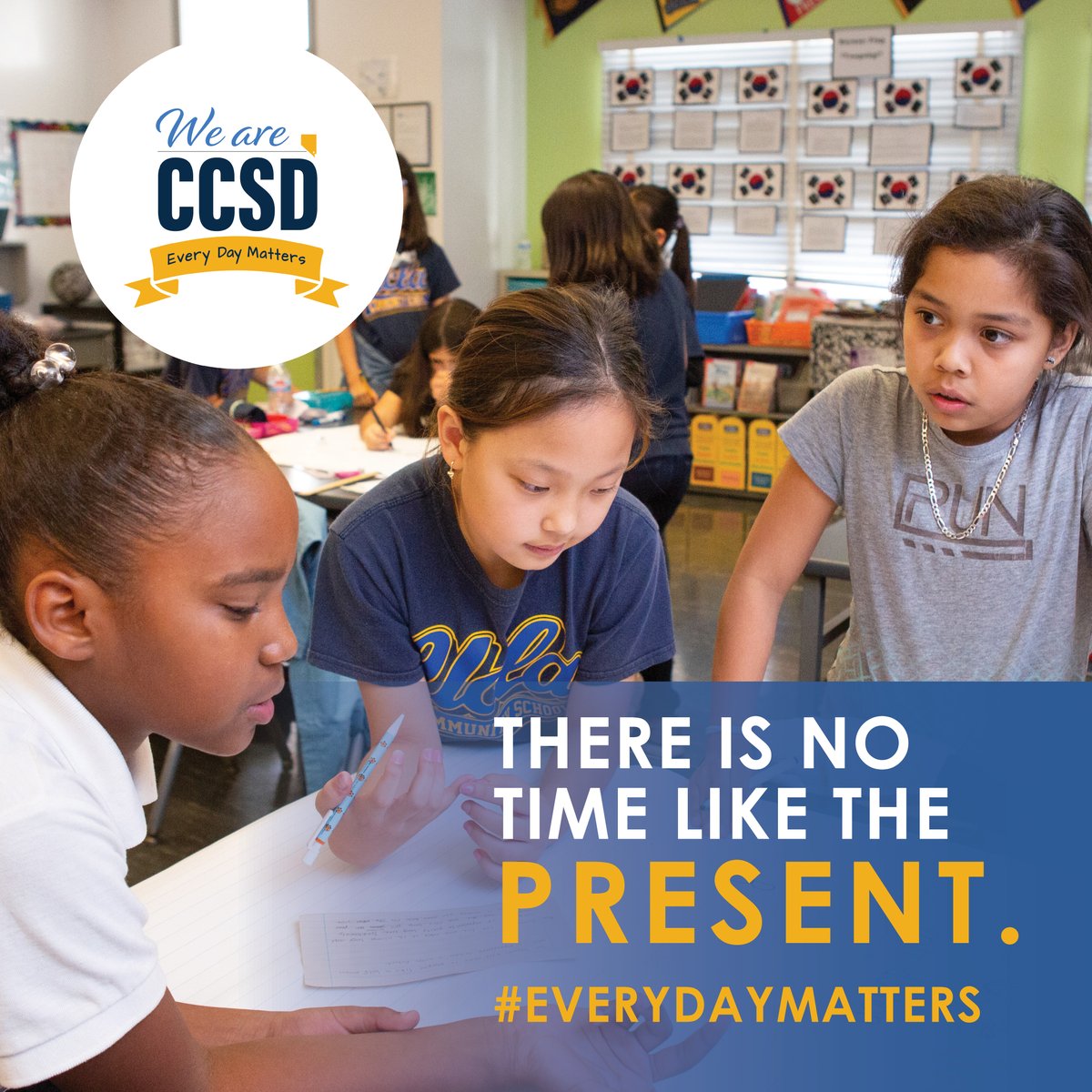 🌍 Strengthening the community starts with strengthening attendance. Support the #EveryDayMatters campaign by visiting everyday.ccsd.net or check out our videos to support your family. English > bit.ly/EveryDayQuiz Spanish > bit.ly/CadaDiaJuego