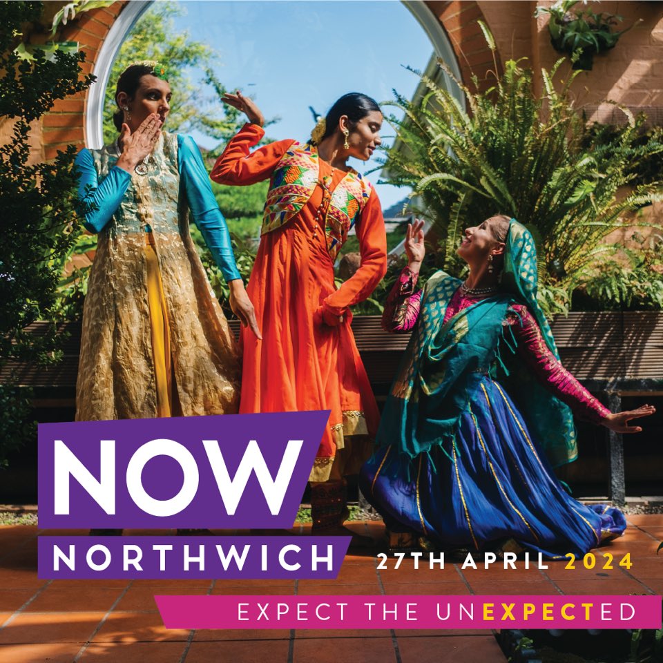 Join us for @nownorthwich, which is set to be the ultimate festival of wonder ⭐️We will be meandering through Northwich in an interactive walkabout performance of Mughal Miniatures: The Peacock and the Princess. Find out more > nownorthwich.co.uk #NN2024 #NowNorthwich