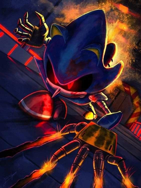 Metal_Sonic_CD's tweet photo. Habilidades:
posee una velocidad comparable o incluso superior a la de Sonic, junto con una armadura extremadamente resistente y una amplia gama de armas incorporadas. Su sistema operativo  analiza y predice los movimientos de su rival, también aprende de ellos durante el combate https://t.co/EXsH9bVewx