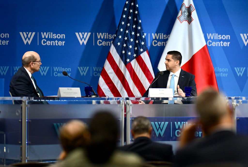 My exchange at the @TheWilsonCenter on @OSCE24MT with former US Ambassador to @OSCE David T. Johnson presented me with an opportunity to explain the various objectives being pursued by Malta's Chairpersonship during the current year. Despite hurdles, the #OSCE remains a beacon…