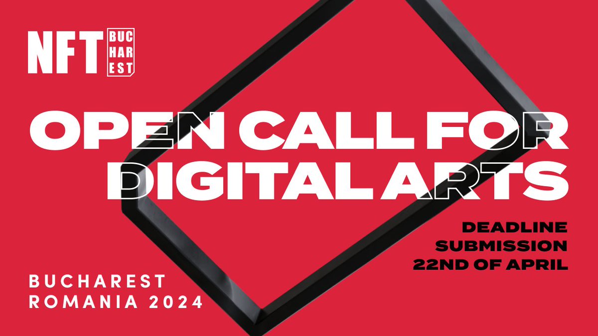 DIGITAL ARTS OPEN CALL FOR ARTISTS 🎨 frens, We have the honor of curating your Digital and Traditional works for #NFTBucharest between April 16th-22nd together with @patrickamadon & our partners JOYN. TO APPLY: 👉Share your works here joyn.xyz/contest/digita… 👉 Follow…