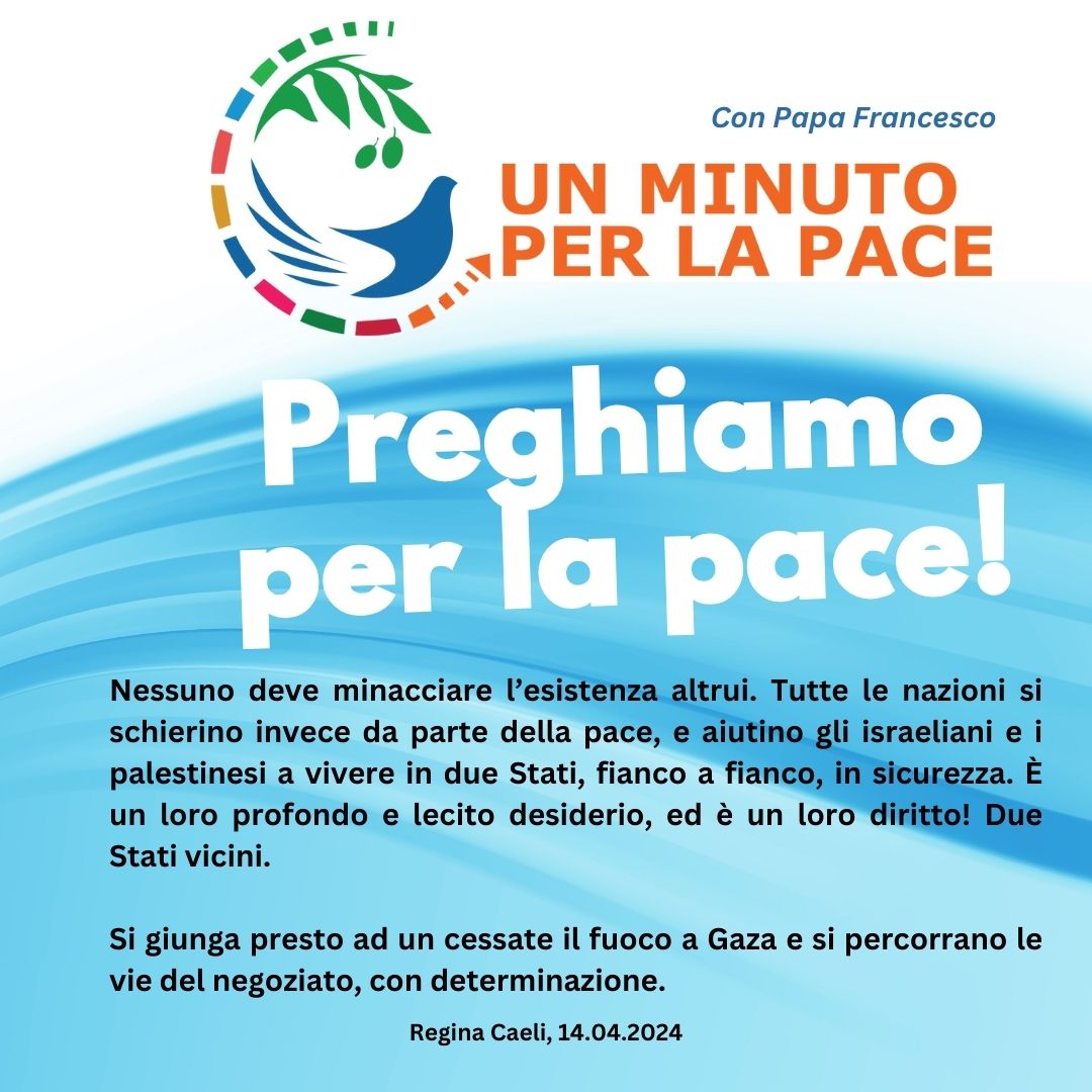 CA_Forum's tweet image. Continuiamo a #pregare intensamente per la #pace in questo momento in cui la situazione è sempre più difficile per alimentare la #speranza di pace in #MedioOriente, in #Ucraina e ovunque i popoli soffrono a causa della #guerra.