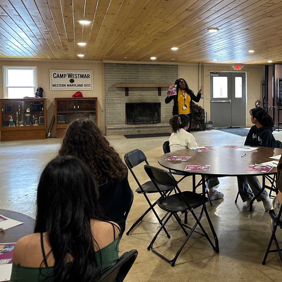 LYNX scholars visited YMCA Camp West Mar to explore the opportunities available through the YMCA of Frederick County. They engaged in team building activities, explored core values, and analyzed the characteristic of a good leader! @FCPSMaryland @YMCAofFREDERICK