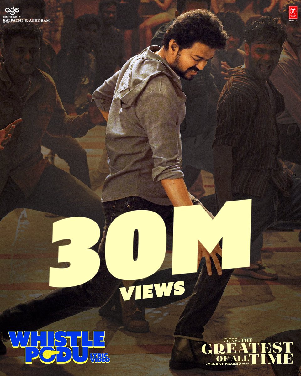 #Whistlepodu 30 million+ views